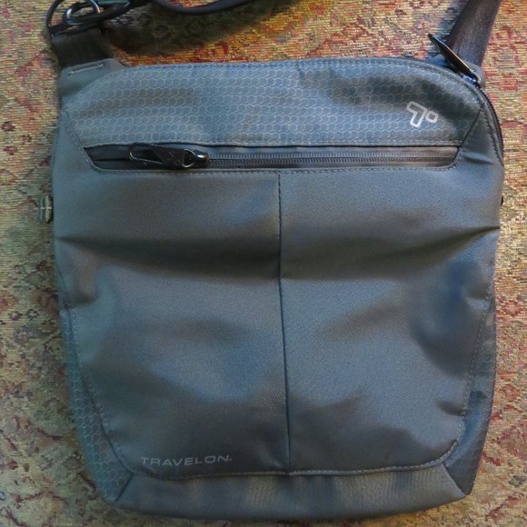 Travelon Handbags - NWOT Travelon Gray Crossbody Medium Travel Bag